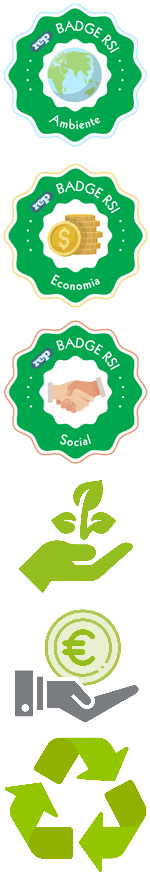 RSI Sviluppo sostenibile Risparmio energetico Impatto ambientale Riciclo Energia rinnovabile Innovazione verde Tecnologie sostenibili Progettazione eco-compatibile, Certificazione ImprimVert Carta riciclata Industria eco responsabile Transizione ecologica, Biodiversità Economia circolare Fabbricazione sostenibile Conservazione dell’ambiente Responsabilità ambientale;