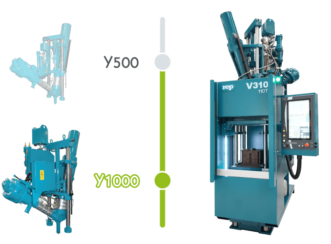 macchina per stampaggio a iniezione di elastomeri V310 Y1000 